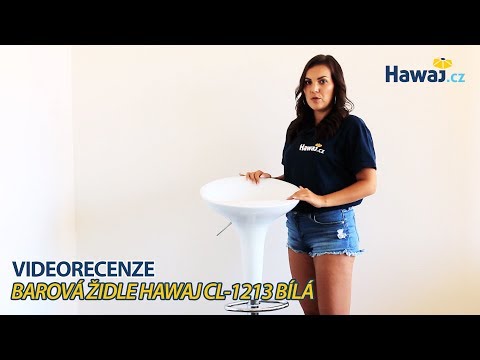 Barová židle Hawaj CL-1213 bílá - Videorecenze Hawaj.cz