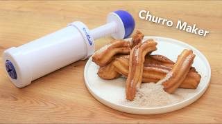 This Churrera Churro Tool makes amazing deep fried churros