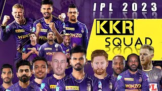 KKR IPL 2023 NEW SQUAD | Kkr ipl 2023 released,retained , target players list & trade window of kkr