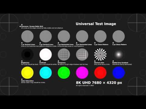 TobyFree.com - 8K UHD Test Pattern H.264 MP4