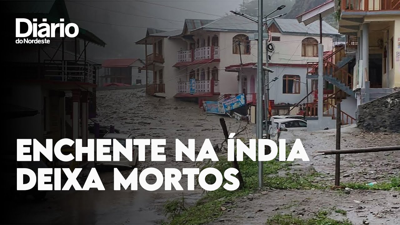 Imagem da notícia Forte enchente na Índia deixa mortos e desaparecidos; assista ao vídeo
