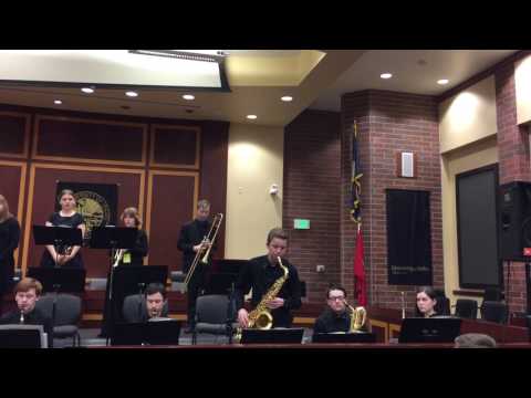 Moscow High School Jazz Band: "River City Blues" (Sorensen & Pearson). UI Jazz Fest. Feb. 25, 2017
