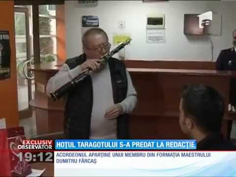 Hoţul taragotului s-a predat la redacţia Observator!