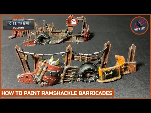 HOW TO PAINT KILL TEAM RAMSHACKLE BARRICADES - Quick Easy Tabletop Ready - Octarius Warhammer 40k