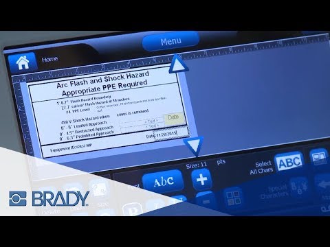 How to Create an Arc Flash Label on your Brady BBP35 / BBP37 Printer