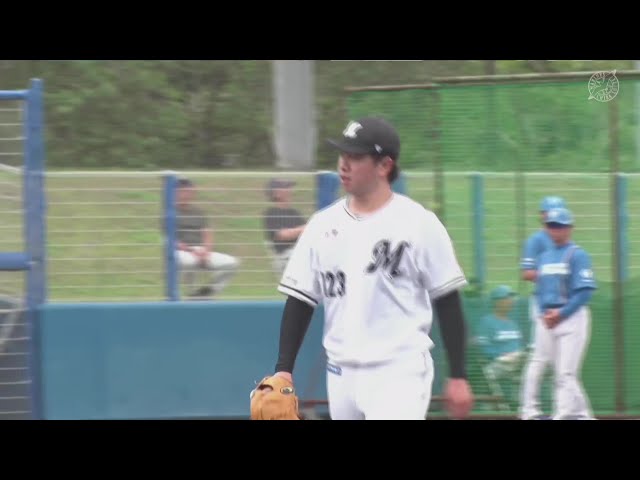 【ファーム】3回を投げて6奪三振!! マリーンズ・秋山正雲 前の回から4者連続三振!! 2025年6月8日 千葉ロッテマリーンズ 対 北海道日本ハムファイターズ