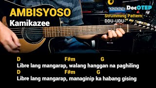 Ambisyoso - Kamikazee (Guitar Chords Tutorial with Lyrics)