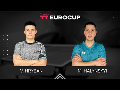 13:40 Vadym Hryban - Mykola Halynskyi 02.10.2024 TT Euro.Cup Ukraine Elite. TABLE 3