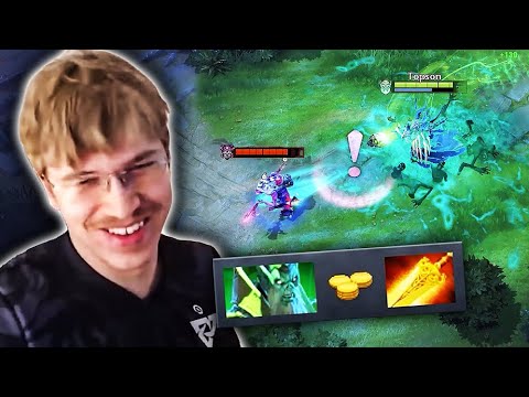 How Topson plays against this 12K MMR DAZZLE MID 🔥