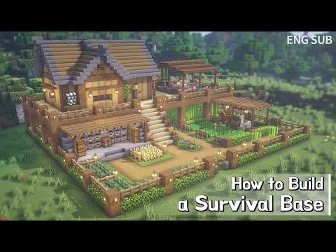 Minecraft: How To Build a Survival Base Tutorial (Building Tutorial) (#14) |  Minecraft wild architecture, interior