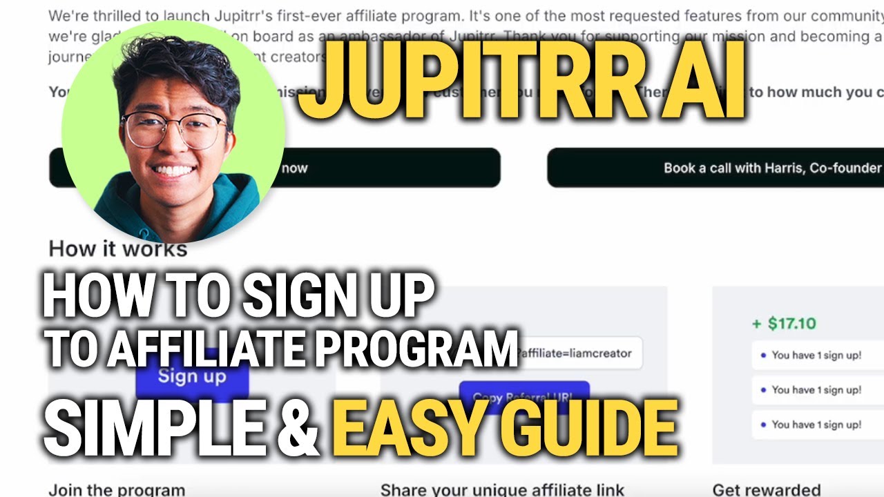 How To Sign Up For The Jupitrr AI Affiliate Program: Step-By-Step Guide