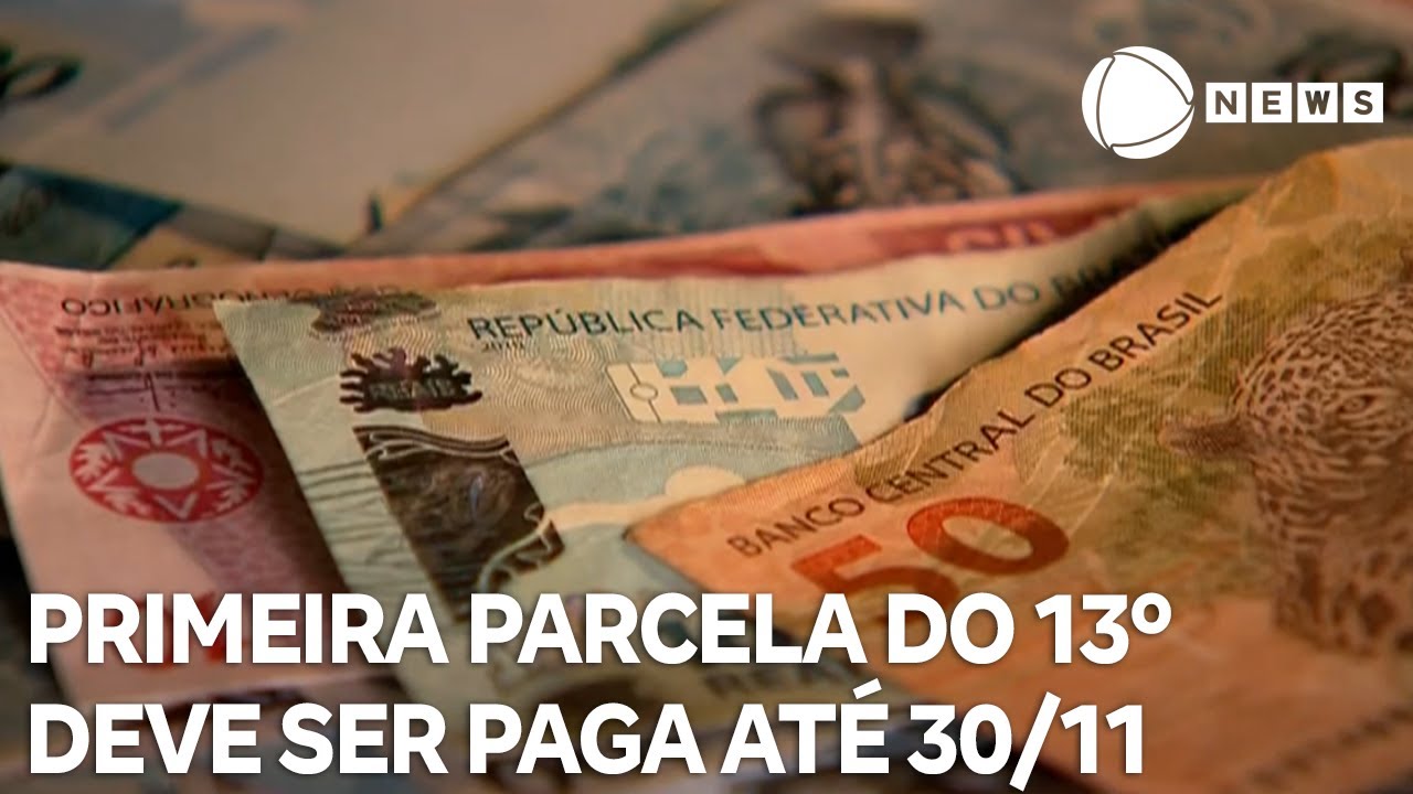 Primeira parcela do 13º salário deve ser paga até 30 de novembro