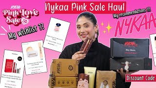 30000 Rs.Nykaa haul || What I shop 🛍️ in pink love sale 🩷🛍️ Armani ,lancome, givenchy, kaybeauty