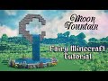 Fairy Minecraft: Moon Fountain Tutorial 🍄🌿✨ Fairytale Fairycore Fairy tail 🌸 Kelpie The Fox