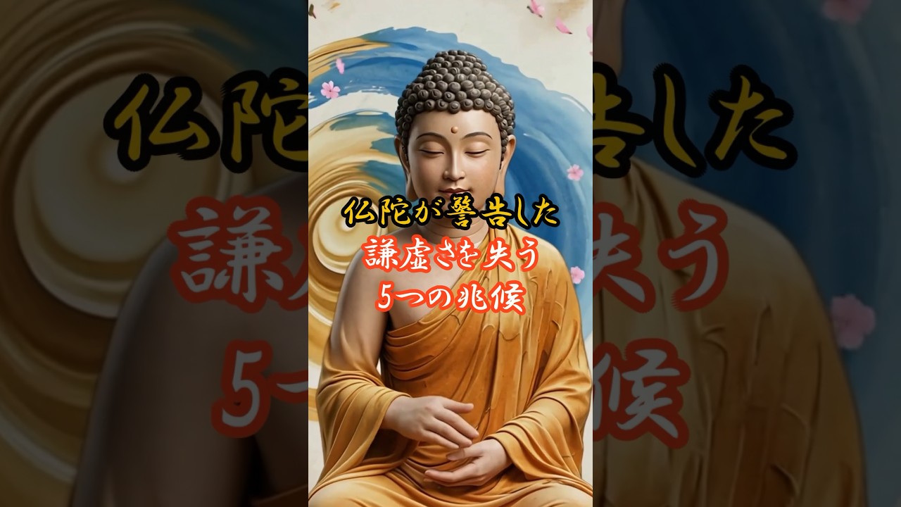 仏陀が警告した「謙虚さを失う」5つの兆候