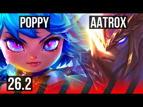 POPPY vs AATROX (TOP) | 8k gold comeback, 32K damage | KR Master | 26.2
