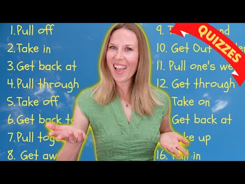 MOST COMMON Phrasal Verbs with PULL, TAKE, GET (With QUIZZES)