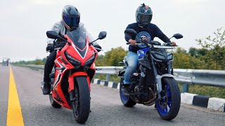 CBR650R vs MT 09 | Aerodynamics for the Win!
