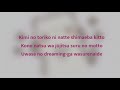 Kimino Toriko Lyrics