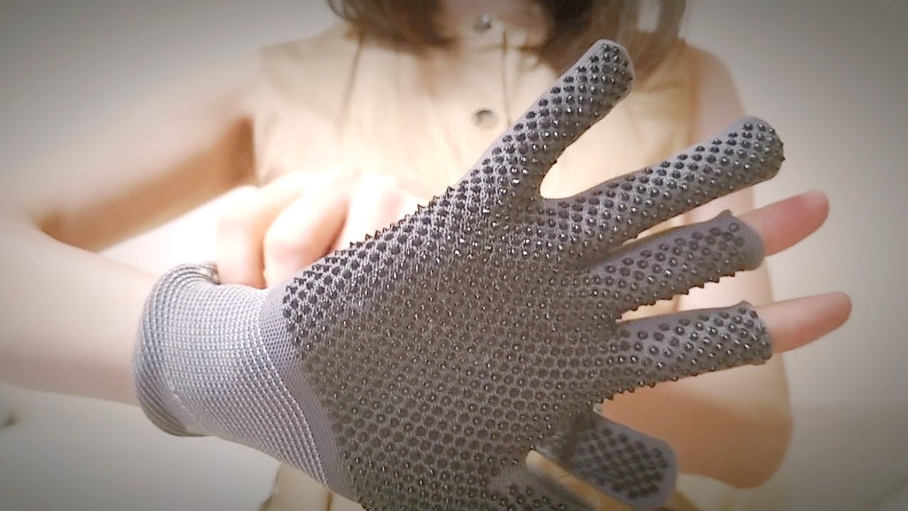 【ASMR】鳥肌が立っちゃうイボイボ手袋！