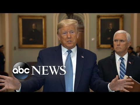 特朗普在病毒危機中提出經濟復甦計劃 (Trump pitches economic recovery plan amid virus crisis)