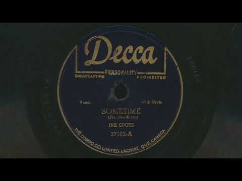 1950 THE INK SPOTS Sometime (1950) - 78 RPM Record