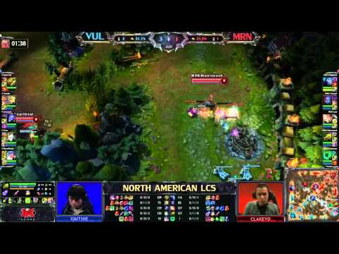 Team Vulcan (VUL) vs Team MRN (MRN) - League of Legends LCS 2013 NA Spring W10D2