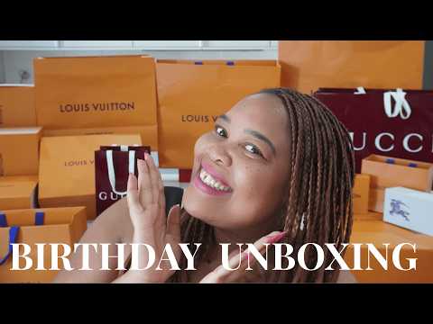 BIRTHDAY LUXURY UNBOXING | LOUIS VUITTON | GUCCI | BURBERRY