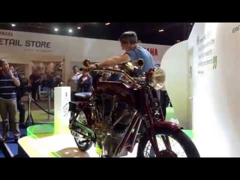 Flying Millyard 5 Litre V Twin started at Motorcycle Live 2014