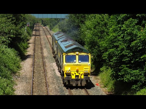 Freightliner Class 66 No's. 66601 & 66526 on 0K98 Hope(Earles Sdgs) - Crewe B.H on 30.05.20 - HD