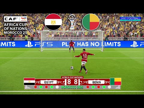 EGYPT vs BENIN - Penalty Shootout 1/8 final - Africa Cup of Nations 2025 (Morocco) - eFootball PES
