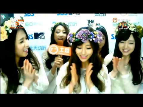 [WGSUBS] 141118 The Show LovelyxHeyne Warm-Up Time Interview