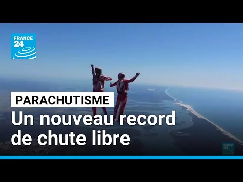 Parachutisme : un nouveau record de chute libre • FRANCE 24