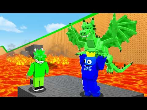 Ich KLAUE *YOUTUBER* PET in Survive Lava for Brainrots!