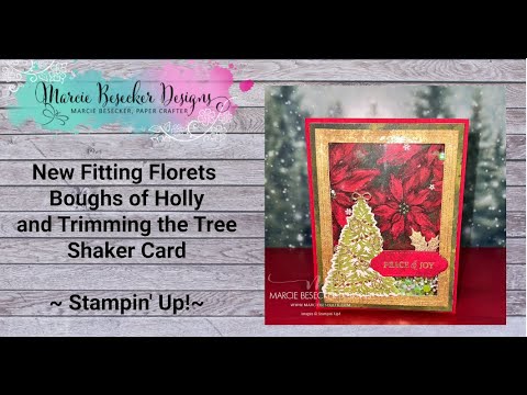 Boughs of Holly and Trimming the Tree Shaker Card - Stampin' Up!