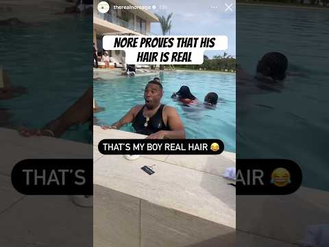 Nore (Drink Champs) Proves That His Hair Is Real #Nore #Shorts