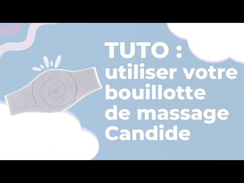 Mini bouillotte de massage jersey étoiles - Candide
