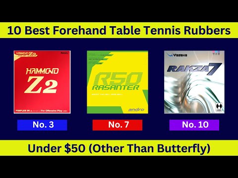 Top 10 Best Table Tennis Rubbers for Forehand Under $50 Revealed!
