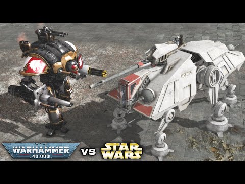 WARHAMMER 40K vs STAR WARS ▶ Imperial Guard vs Clone Troopers - Men of War: Assault Squad 2