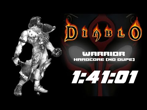 Diablo (PC) - Speedrun - Warrior - Hardcore (No Dupe) - 1:41:01