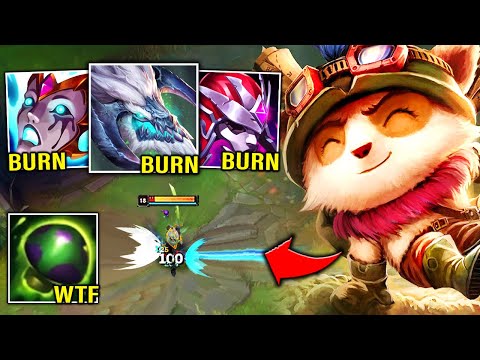 Teemo but my shrooms burn your entire health bar (QUADRA BURN TEEMO)