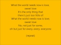 Glee - What the world needs now - Lyrics 