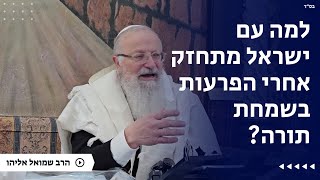למה עם ישראל מתחזק אחרי הפרעות בשמחת תורה? | הרב שמואל אליהו | הלכה יומית | י״ג טבת תשפ״ה (הרב שמואל אליהו) - התמונה מוצגת ישירות מתוך אתר האינטרנט יוטיוב. זכויות היוצרים בתמונה שייכות ליוצרה. קישור קרדיט למקור התוכן נמצא בתוך דף הסרטון