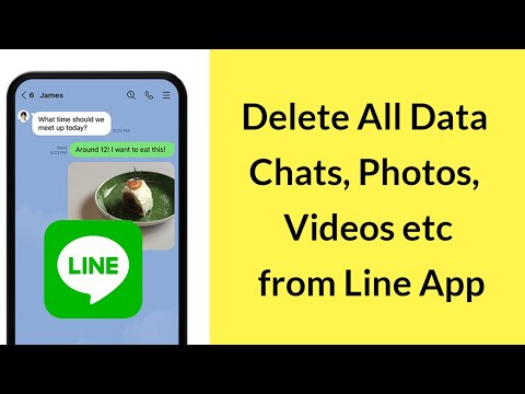 How to delete all data from chats, photos, videos, voice messages and other files in Line App?