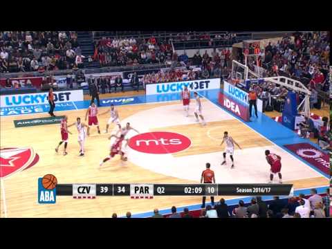 NO WAY! Adin Vrabac denies the layup attempt by Stefan Jović!