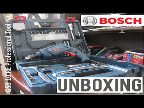 Bosch gsb 500w 10 re professional tool kit, ms and plastic (...