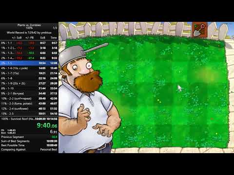 Plants vs. Zombies 100% in 9:18:41