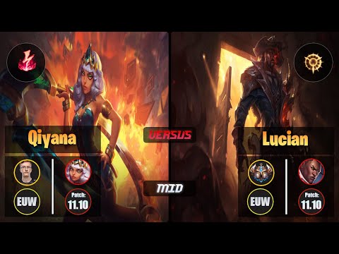 MagiFelix QIYANA (Mid) [Electrocute] VS LUCIAN - Challenger EUW Patch 11.10