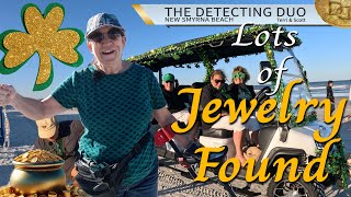 Spring Break St Patrick's Day Finding Lots of Jewelry Metal Detecting! | The Detecting Duo S04E11