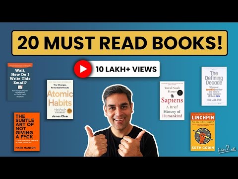 20 Books to read in your 20s | Ankur Warikoo Book Recommendations 2021 | Must read books for all